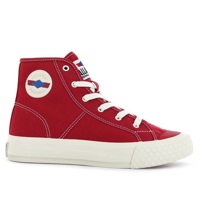 Dámské Tenisky Palladium Palla Louvel High Tops Červené | CZ OFX-08Y